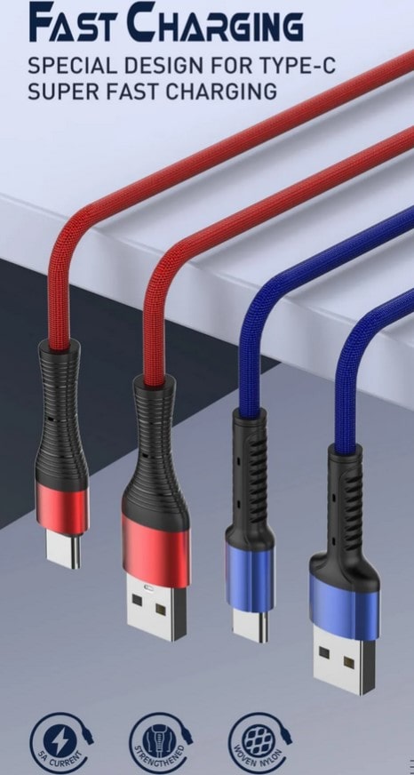 کابل USB به USB-C الدینیو مدل LS63