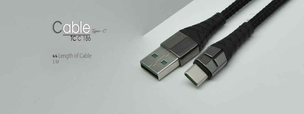 کابل USB به USB-C تسکو مدل TC C186 طول 1 متر