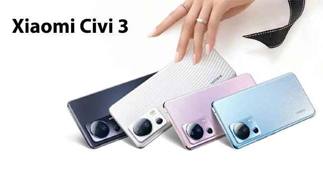 شیائومی CIVI 3 با طراحی خیره کننده معرفی شد