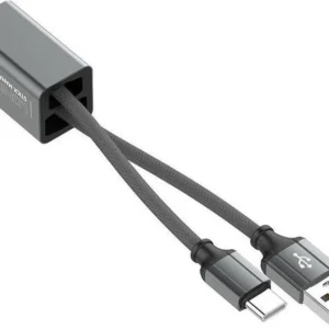 کابل شارژ تایپ سی الدینیو مدل LC98 طول 25 سانتی متر