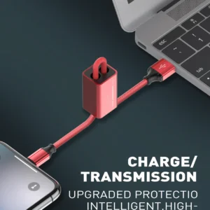 کابل شارژ تایپ سی الدینیو مدل LC98 طول 25 سانتی متر